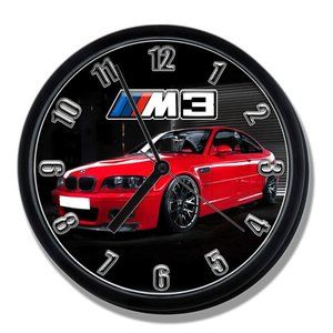 BMW E46 M3 RED Clock NEW